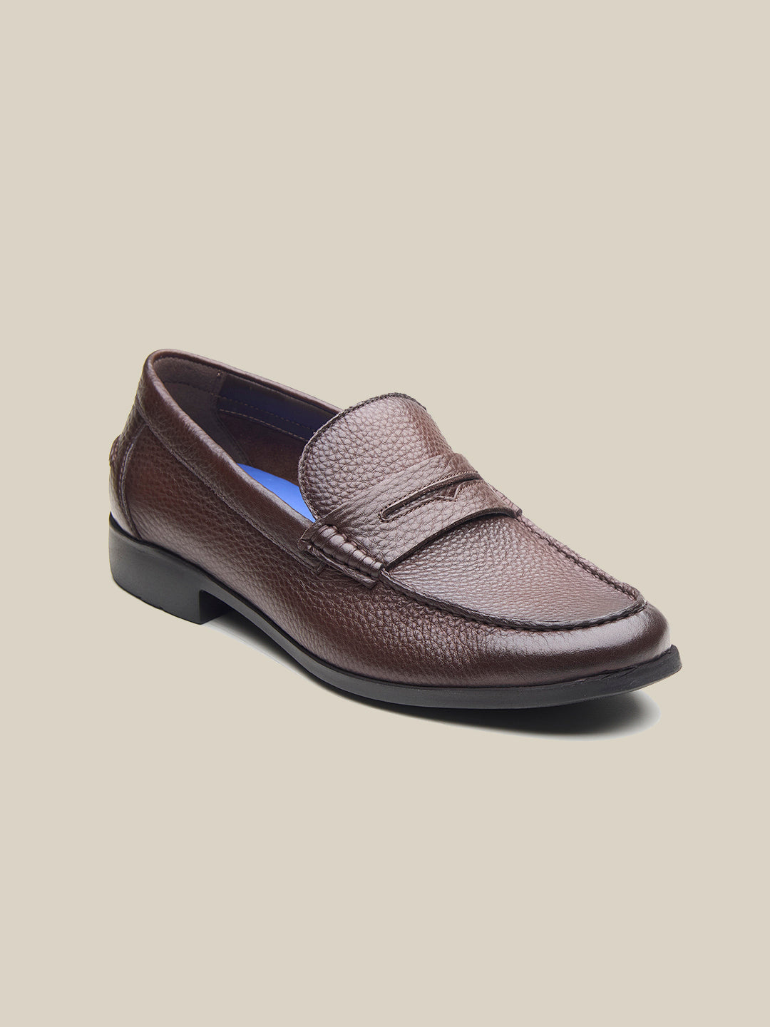 Hopkins Leather Comfort Slip-Ons Shoes Brown