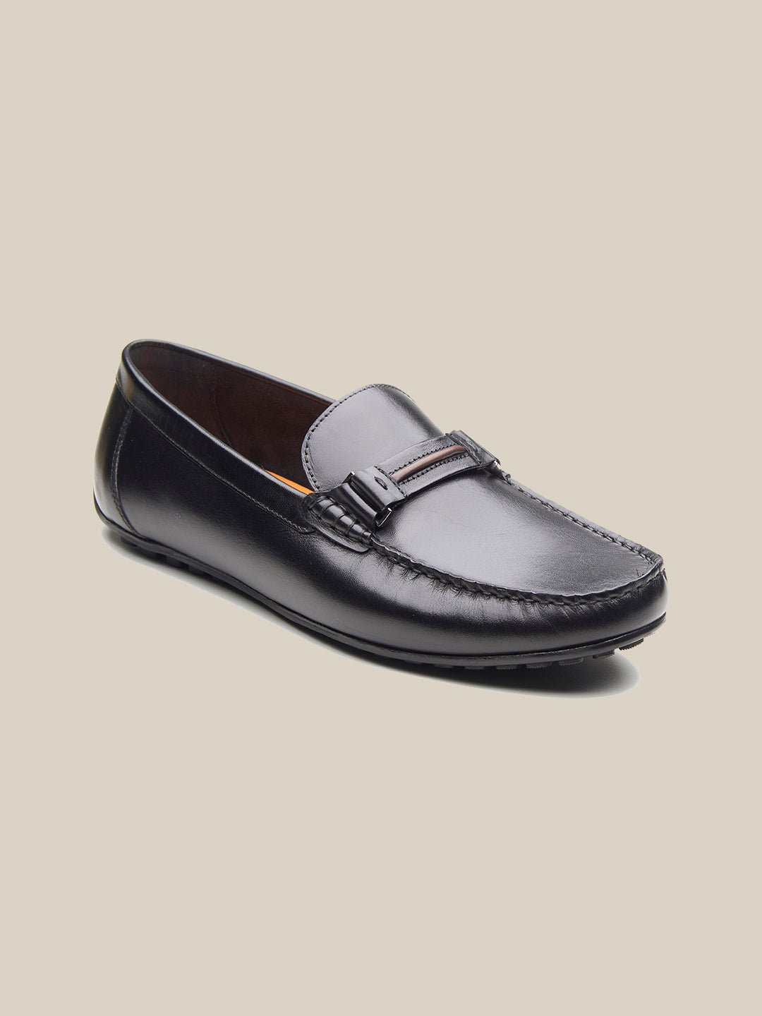 Gaze Leather Loafers Black