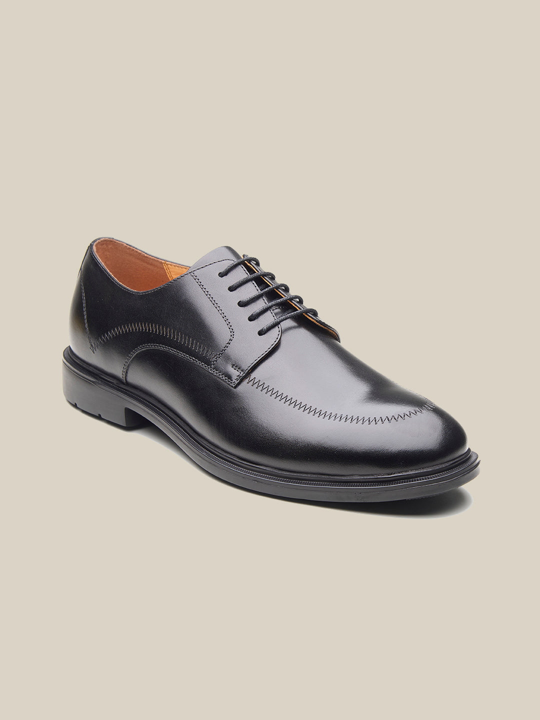 Tickner Leather Comfort Lace Up Shoes Black
