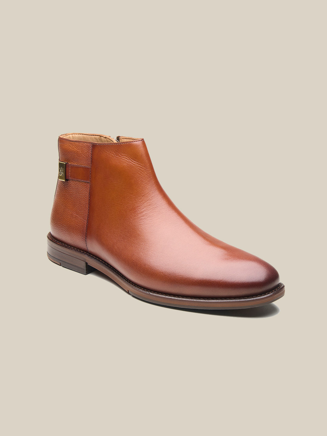 Hadlee Leather Chelsea Boots Tan