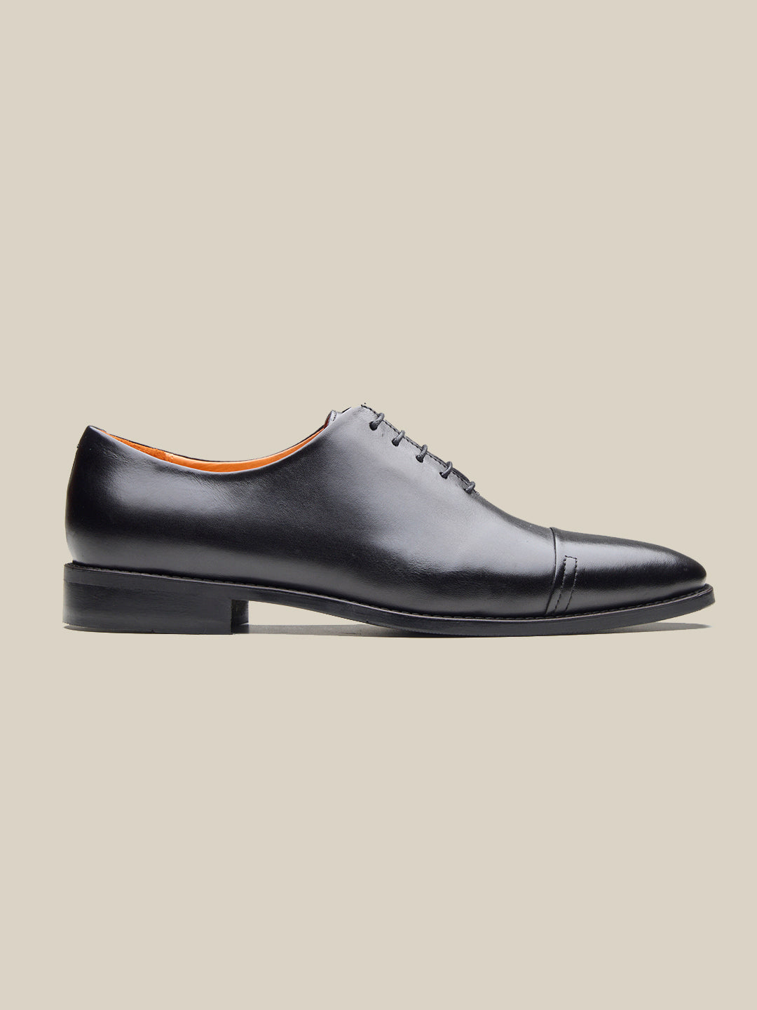Emilio Leather Derby Shoes Black