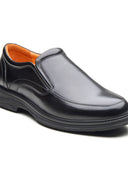 Basil Leather Comfort Slip-on Shoes Black