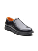Basil Leather Comfort Slip-on Shoes Black