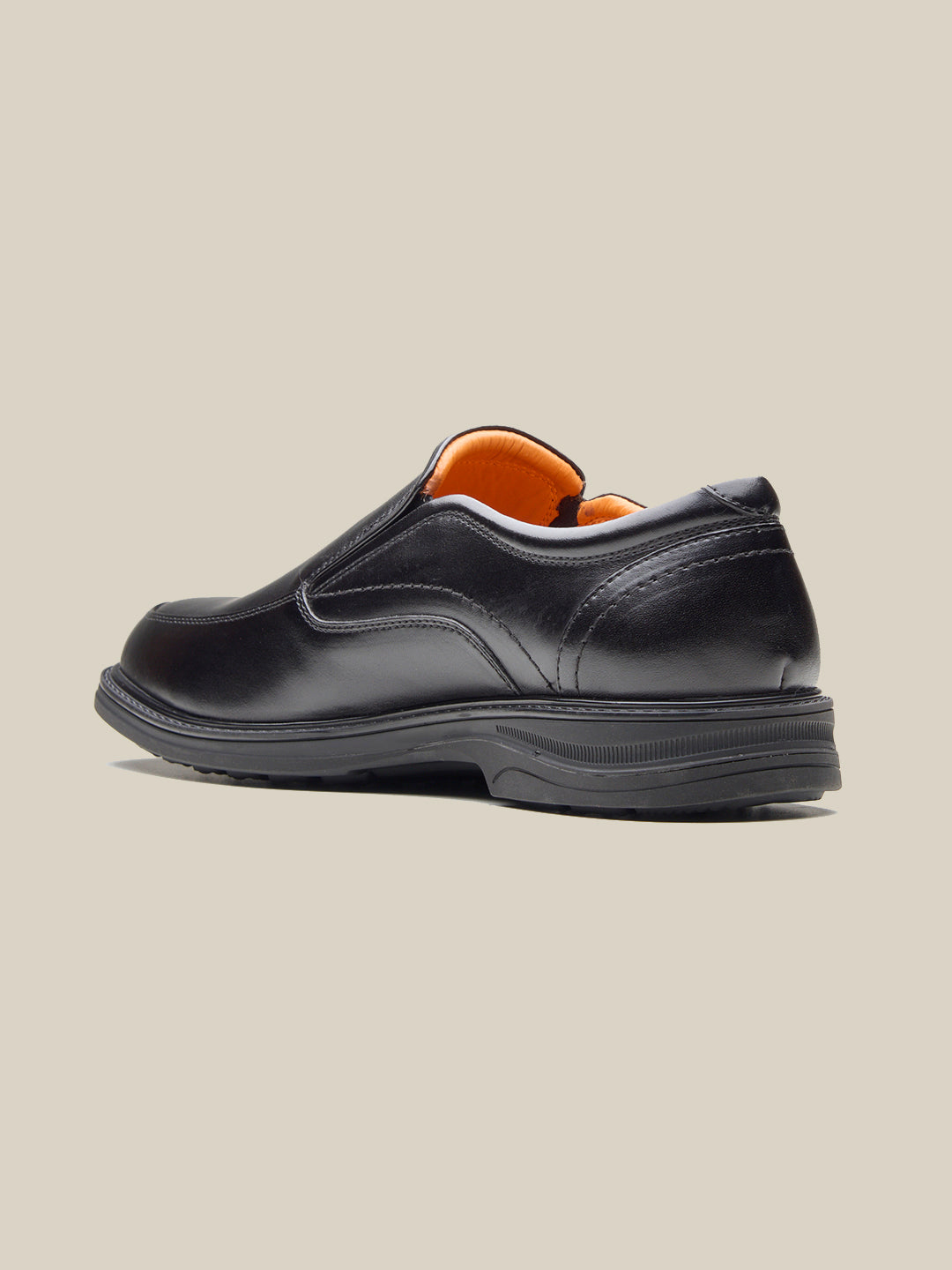 Basil Leather Comfort Slip-on Shoes Black