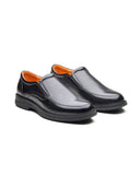 Basil Leather Comfort Slip-on Shoes Black