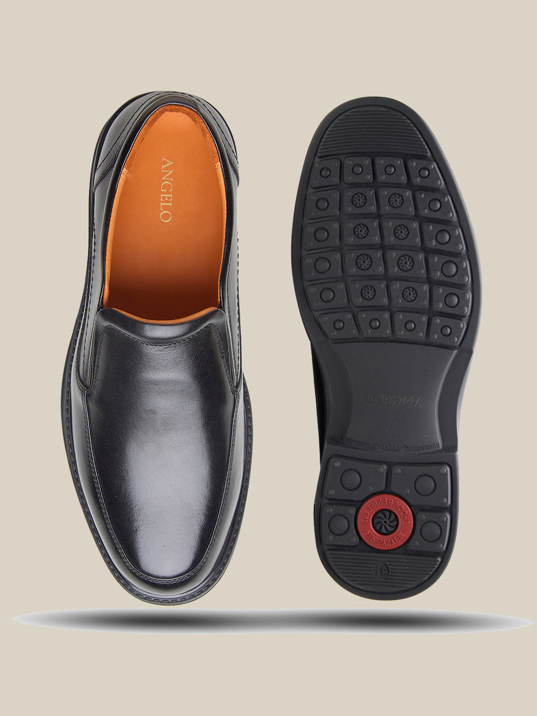 Basil Leather Comfort Slip-on Shoes Black