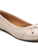 Michael Angelo's Sophie Ballerinas For Women (Cream)
