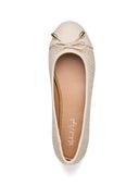 Michael Angelo's Sophie Ballerinas For Women (Cream)