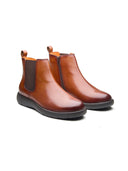 Moreno Leather Boots Tan