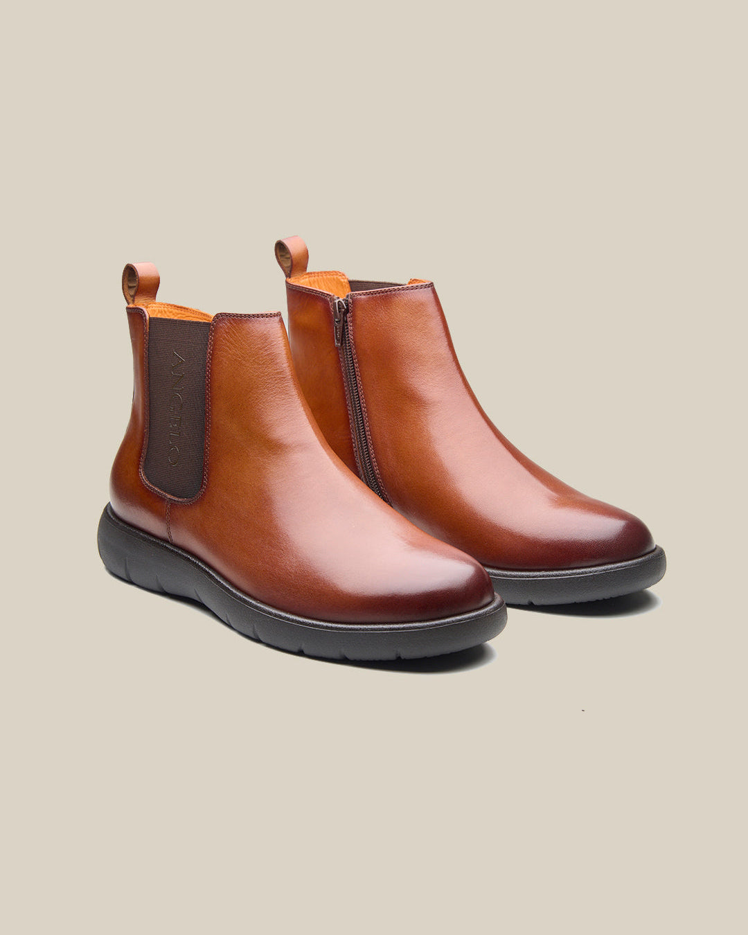Moreno Leather Boots Tan