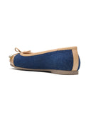 Michael Angelo's Clara Ballerinas For Women (Navy Beige)