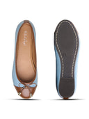Michael Angelo's Clara Ballerinas For Women (Blue-Brown)