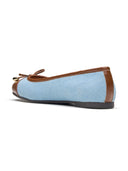 Michael Angelo's Clara Ballerinas For Women (Blue-Brown)