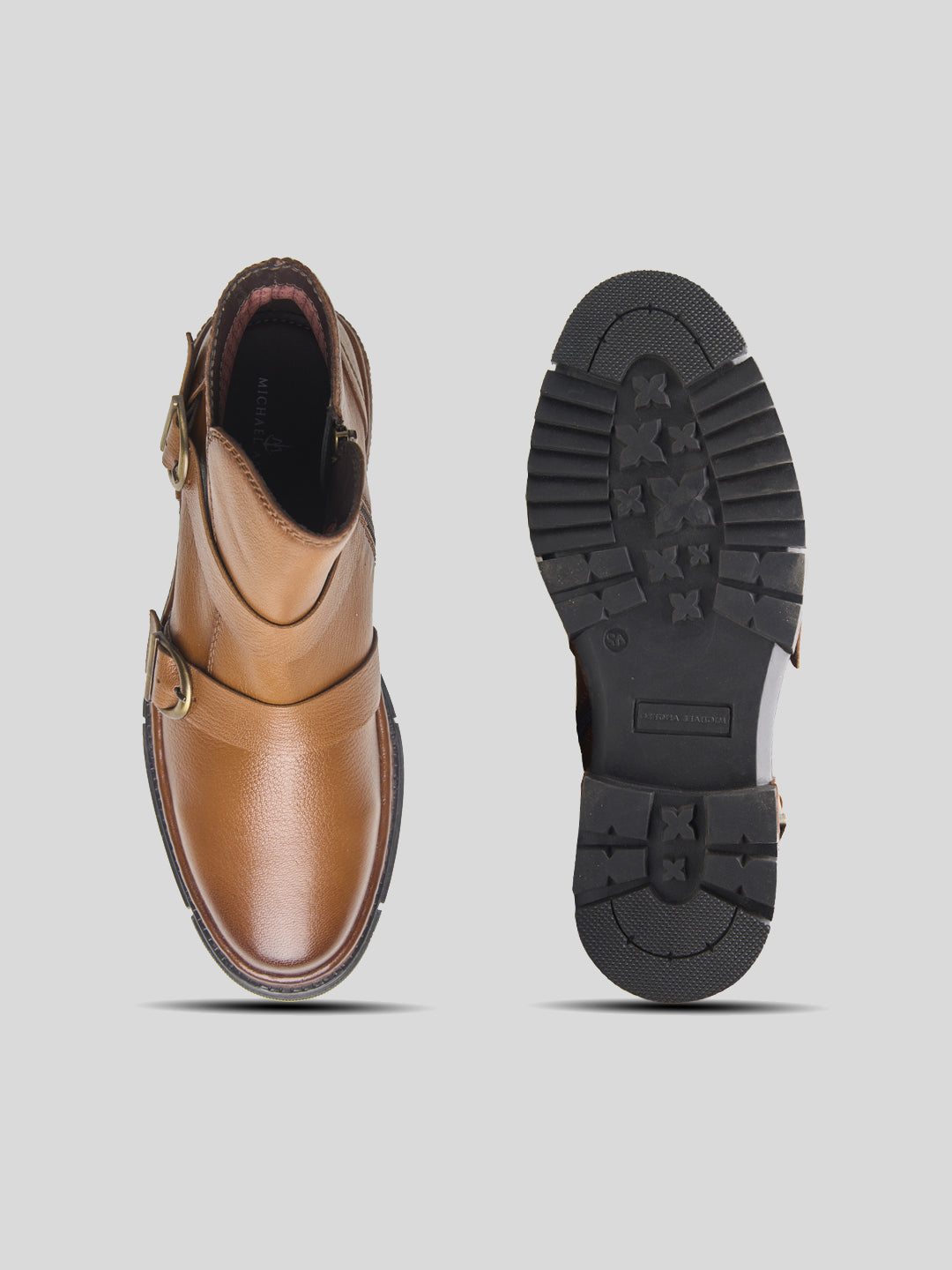 Manuel Leather Boots Tan
