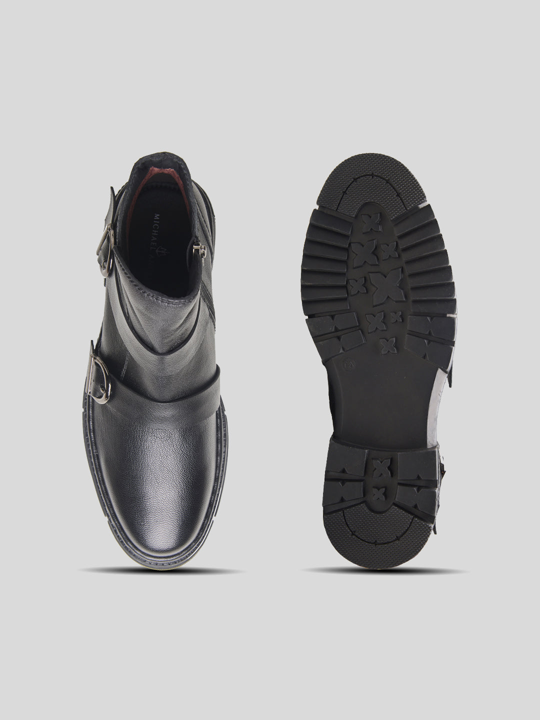 Manuel Leather Boots Black