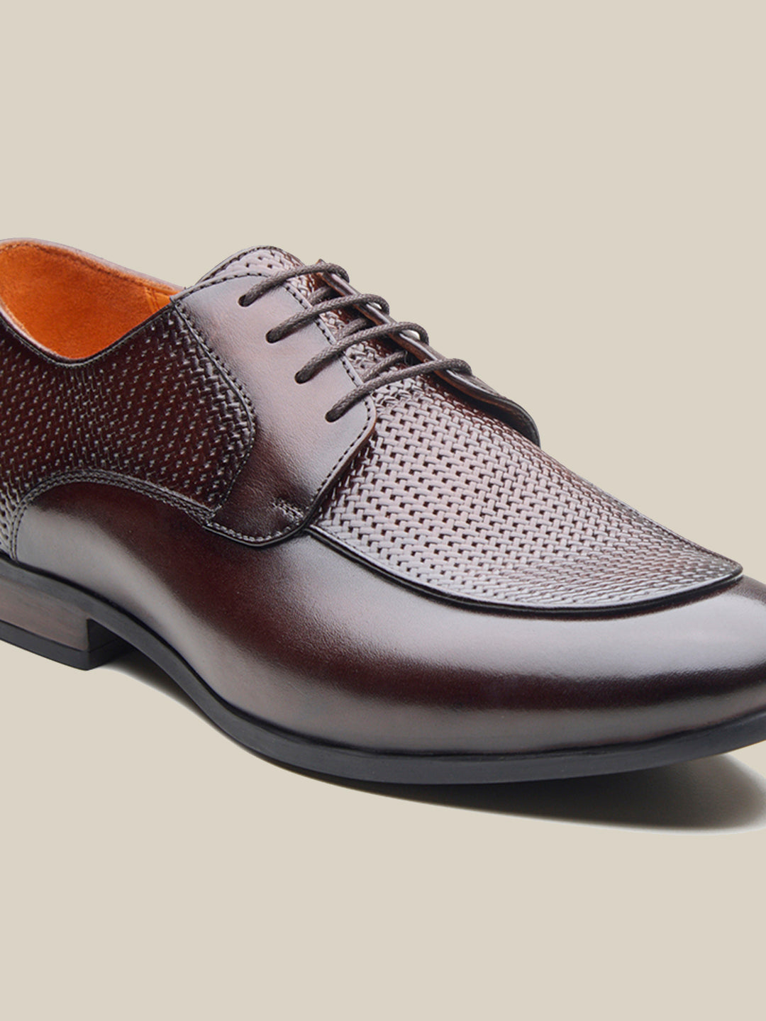 Kevin Leather Derby Shoes Brown