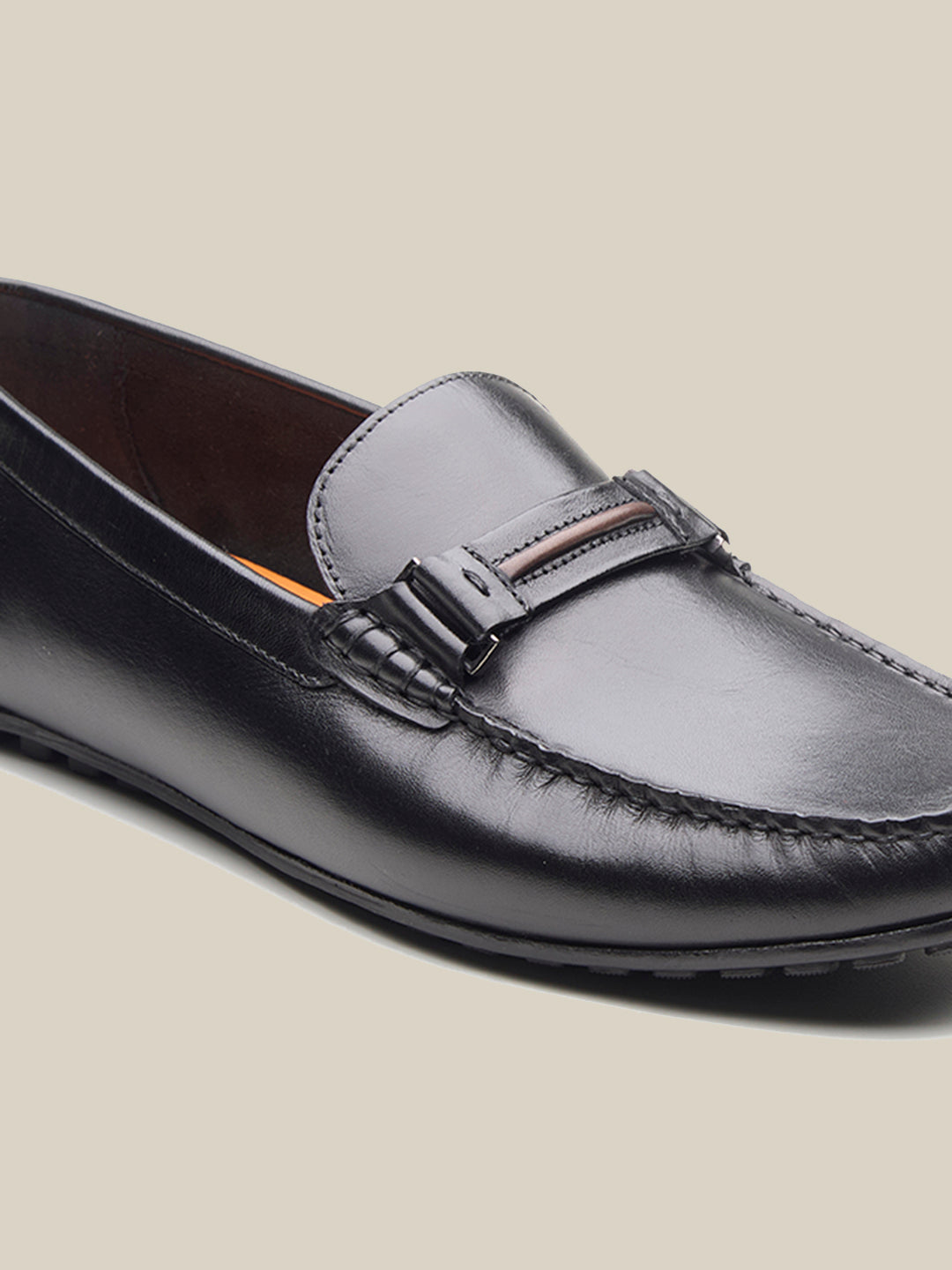 Gaze Leather Loafers Black