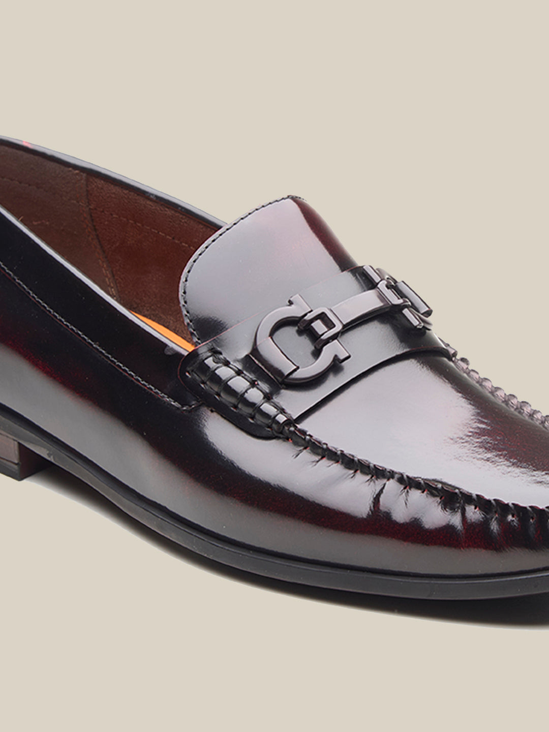 Milie Leather Loafers Cherry