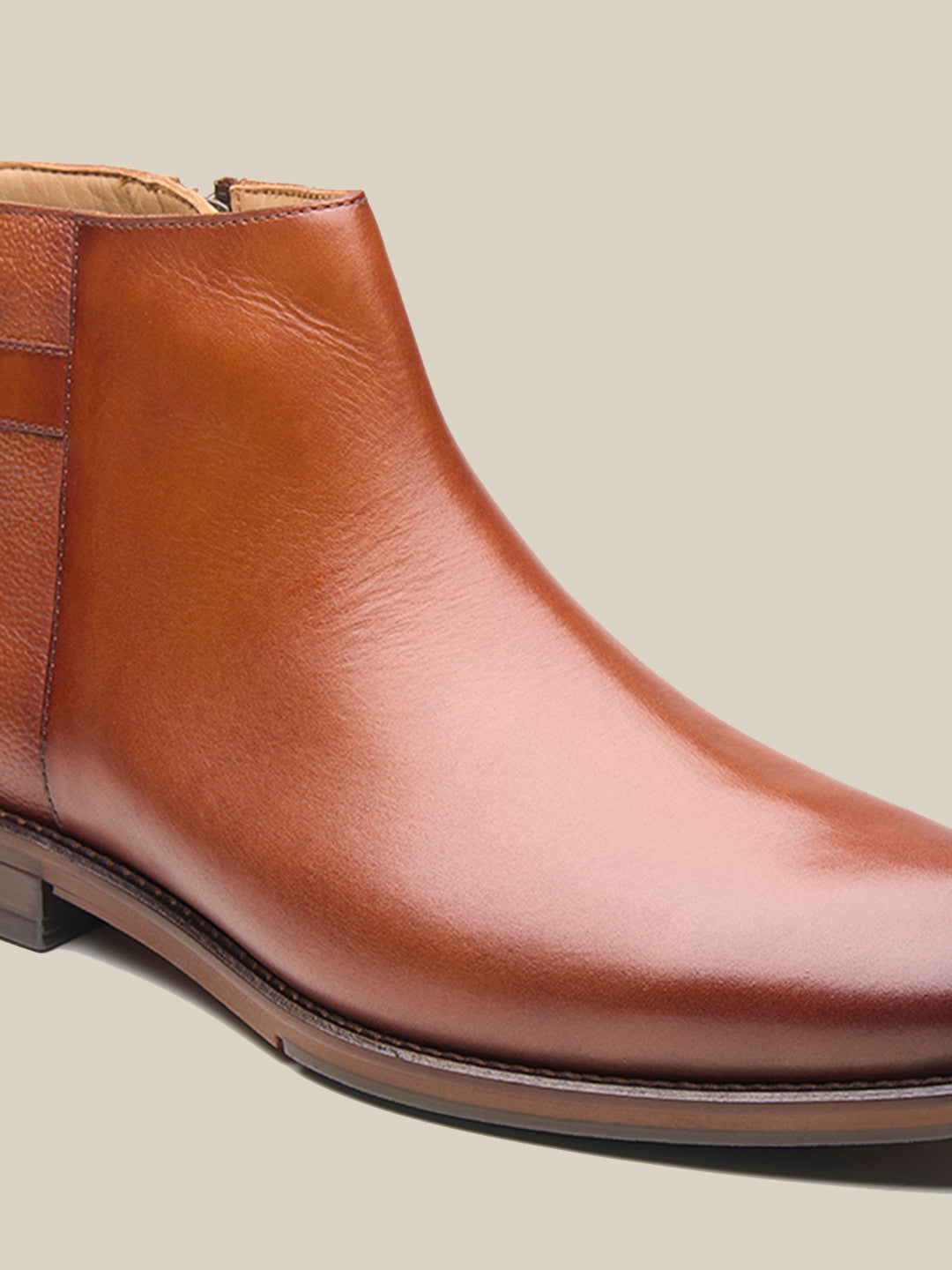 Hadlee Leather Chelsea Boots Tan