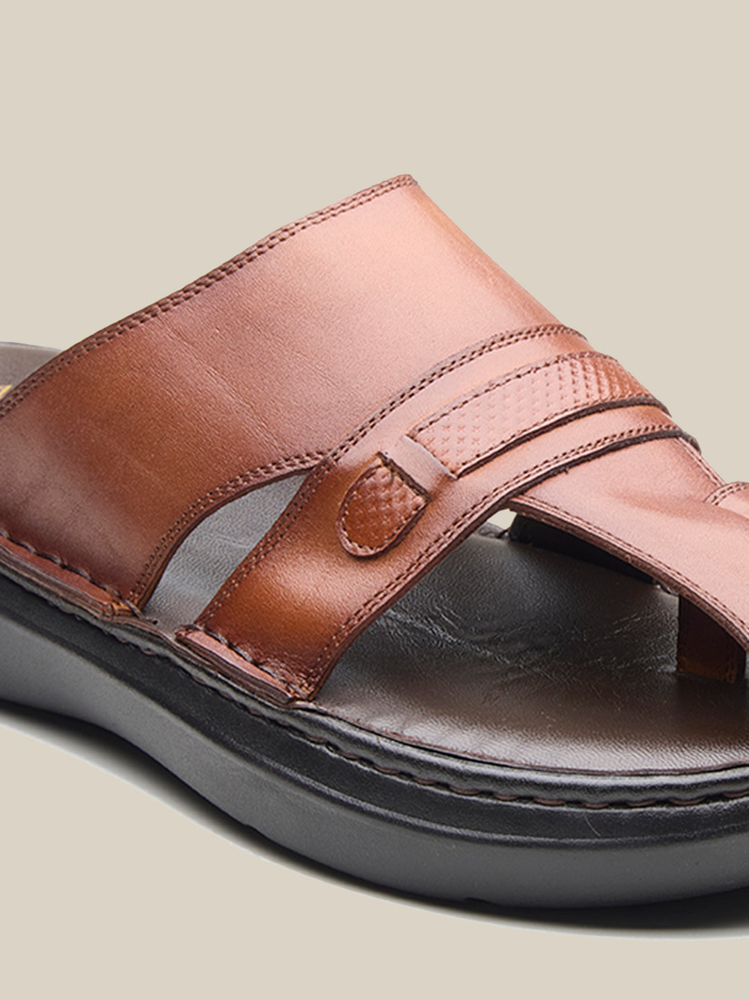 Blake Leather Slippers Tan
