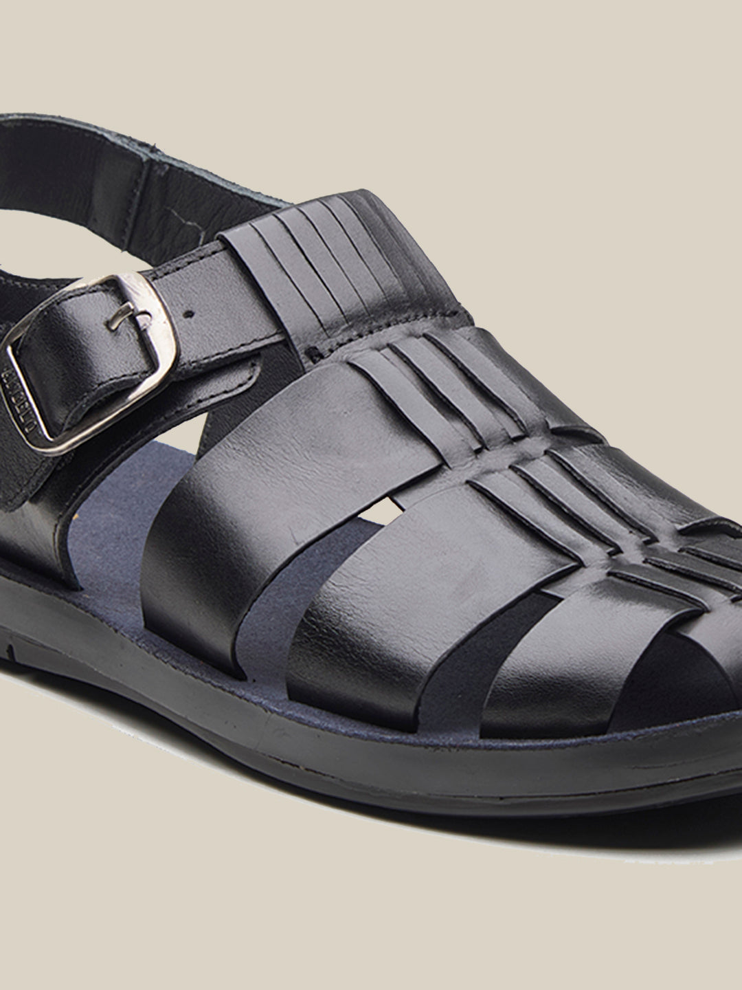 Davis Leather Sandals Black