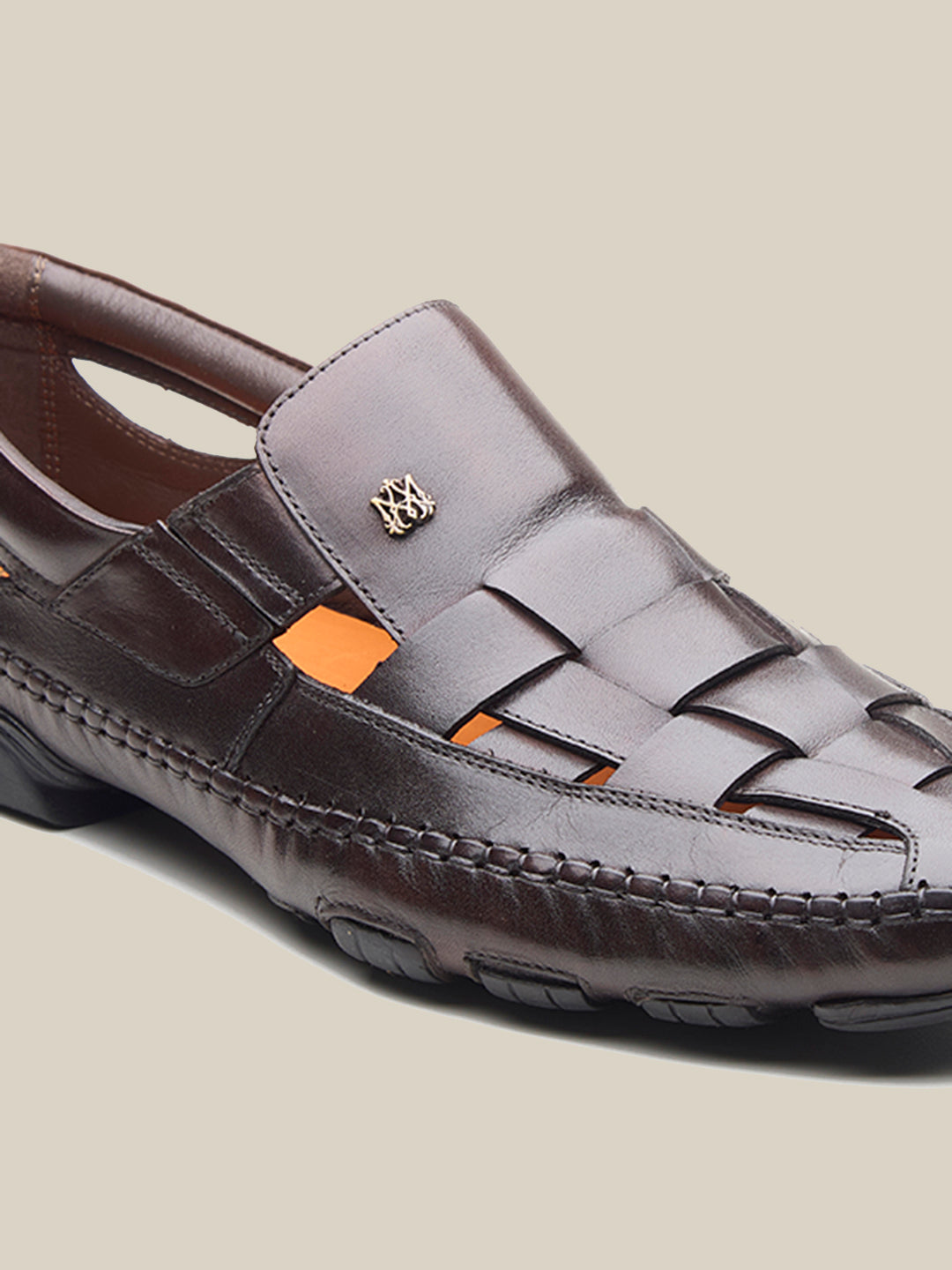 Fryer Leather Roman Sandals Tan