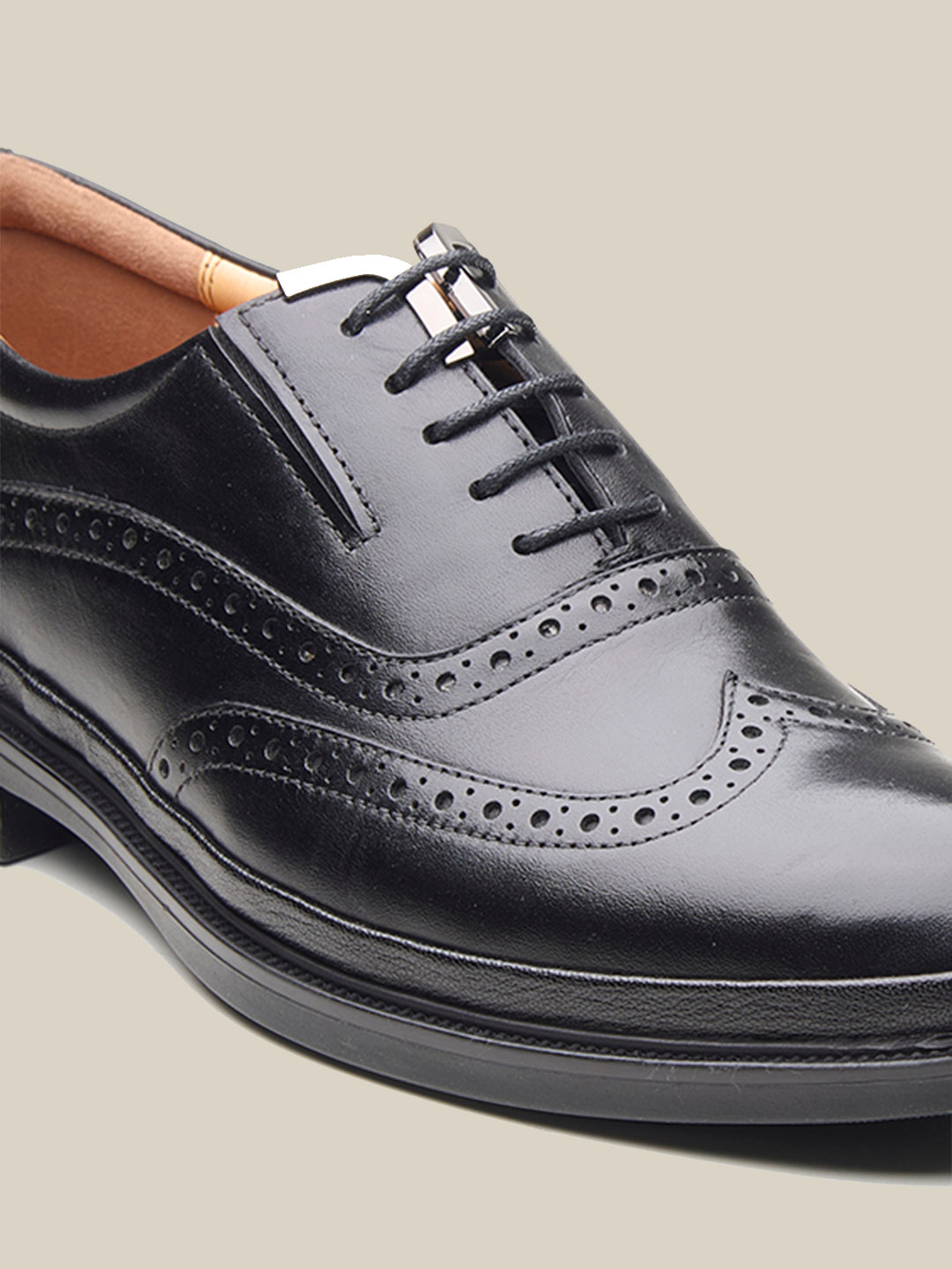 Fisher Leather Formals Shoes Black
