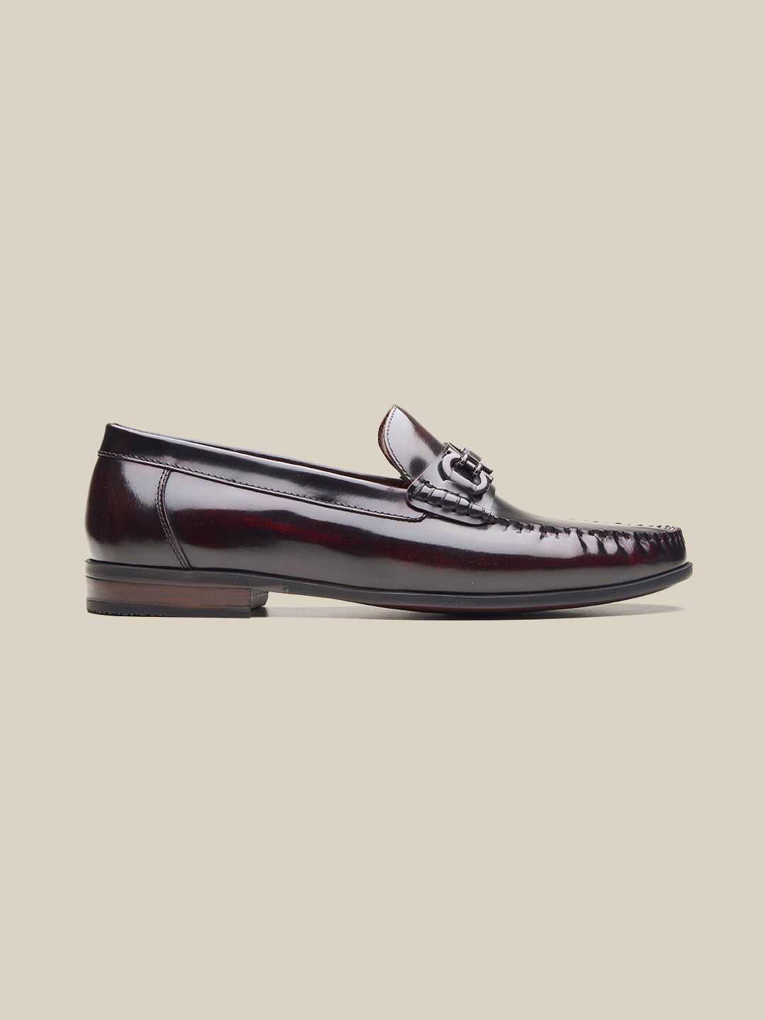 Milie Leather Loafers Cherry