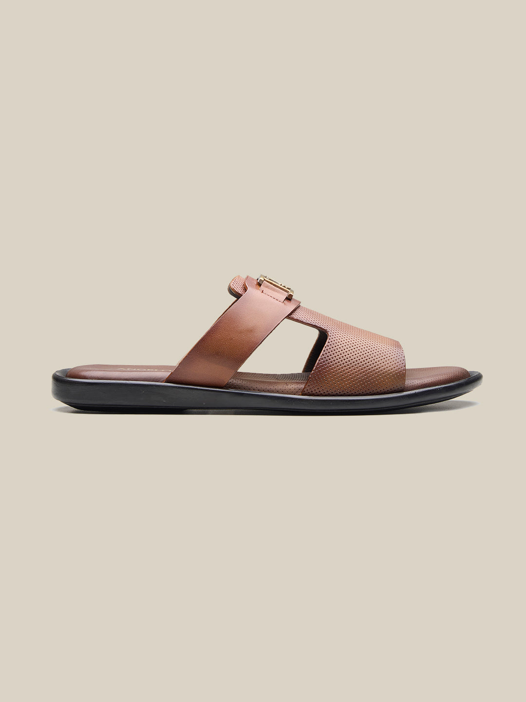 Madsen Leather Slippers Tan