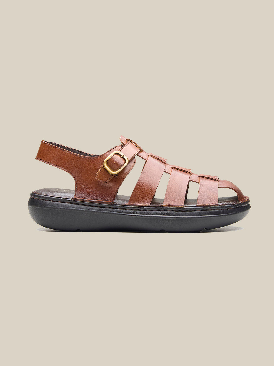 James Leather Sandals Tan