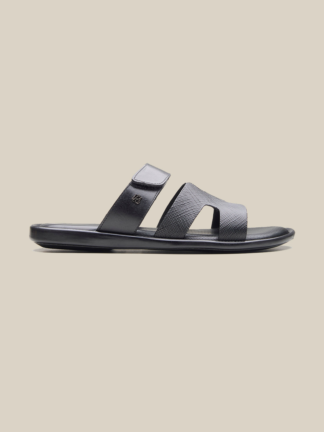 Mosca Leather Slippers Black