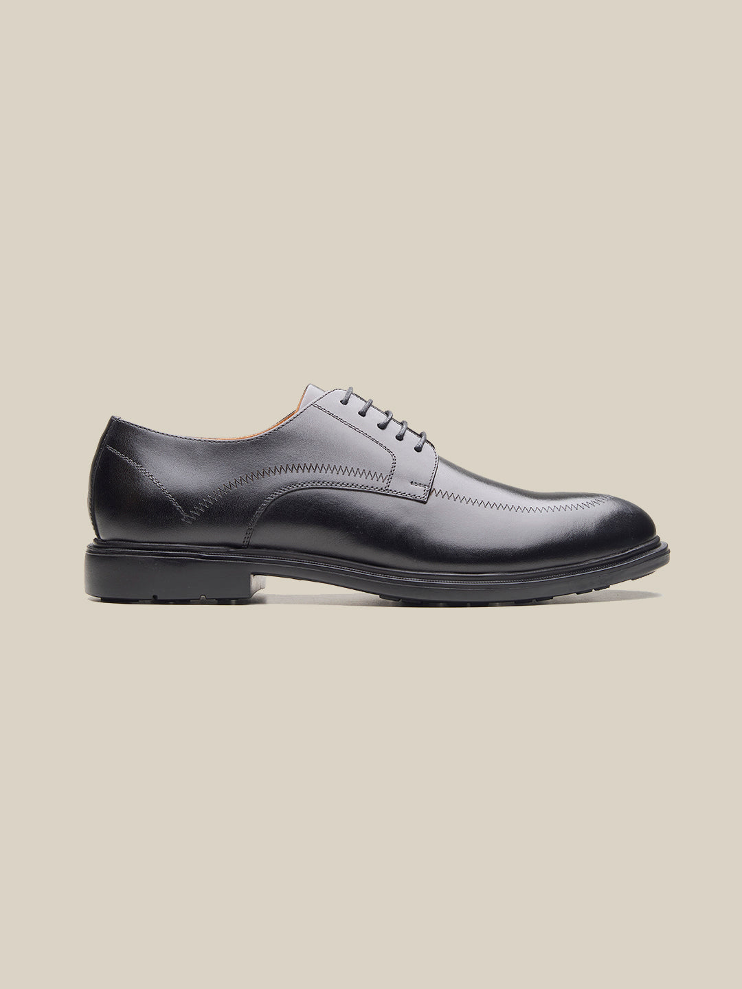 Tickner Leather Comfort Lace Up Shoes Black
