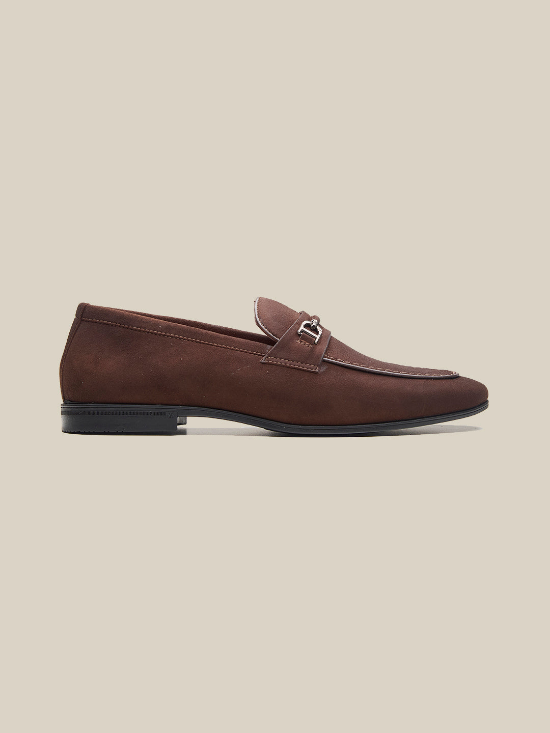 Nicholl Suede Leather Comfort Slip-Ons Shoes Brown