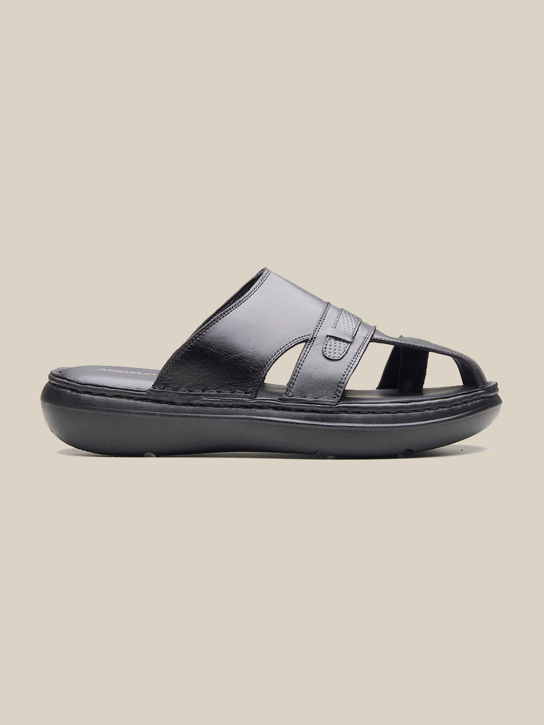 Blake Leather Slippers Black