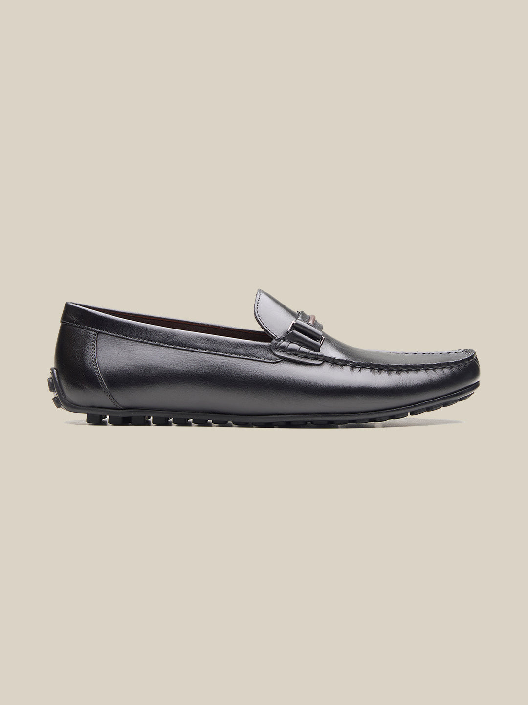 Gaze Leather Loafers Black