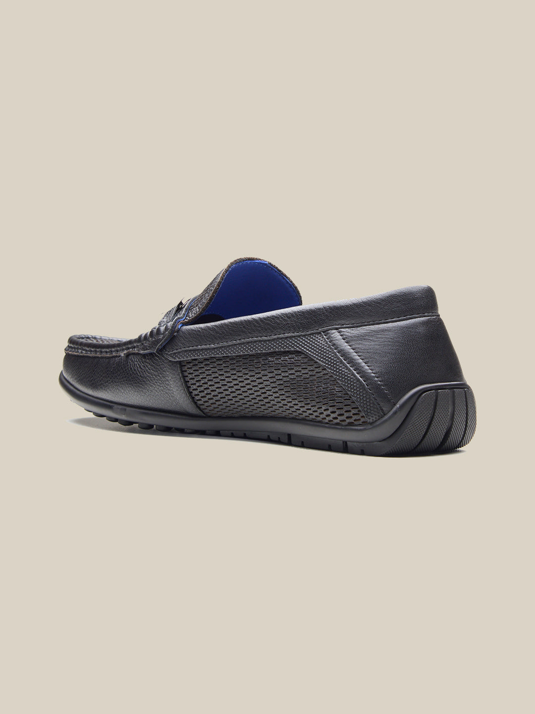 Orlando Leather Loafers Slip-on Shoes Black
