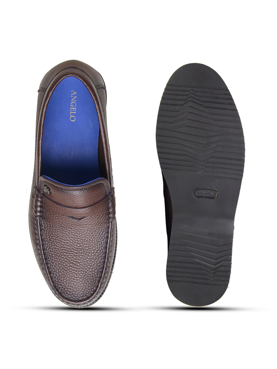 Benedo Leather Comfort Slip-on Shoes Brown