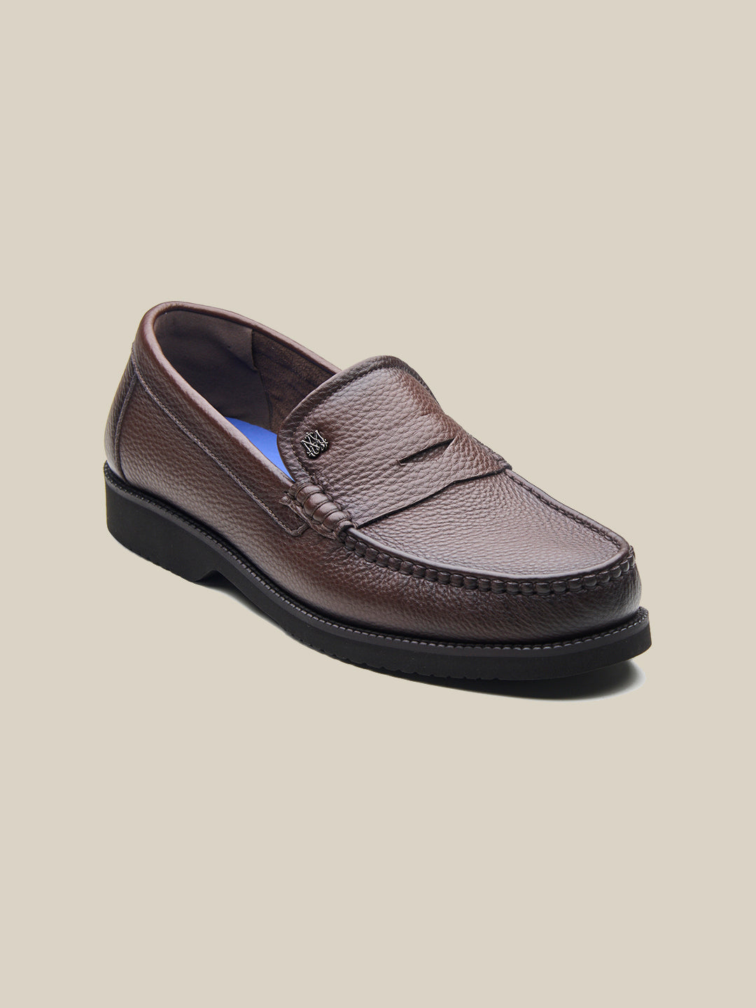 Benedo Leather Comfort Slip-on Shoes Brown