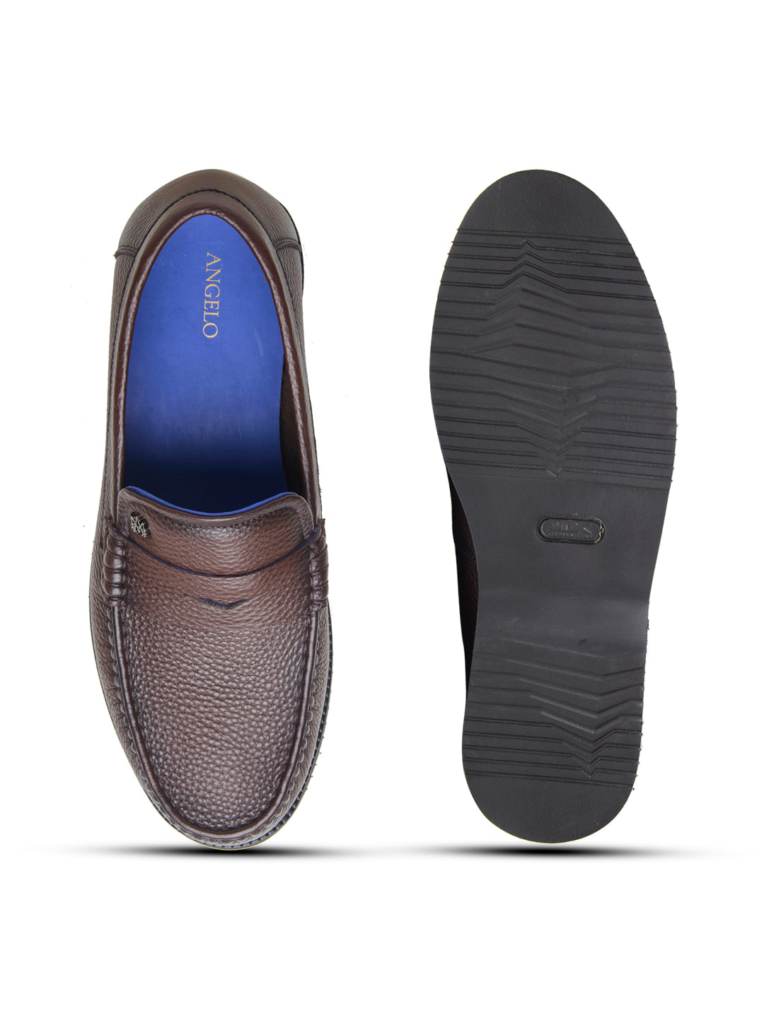 Benedo Leather Comfort Slip-on Shoes Brown