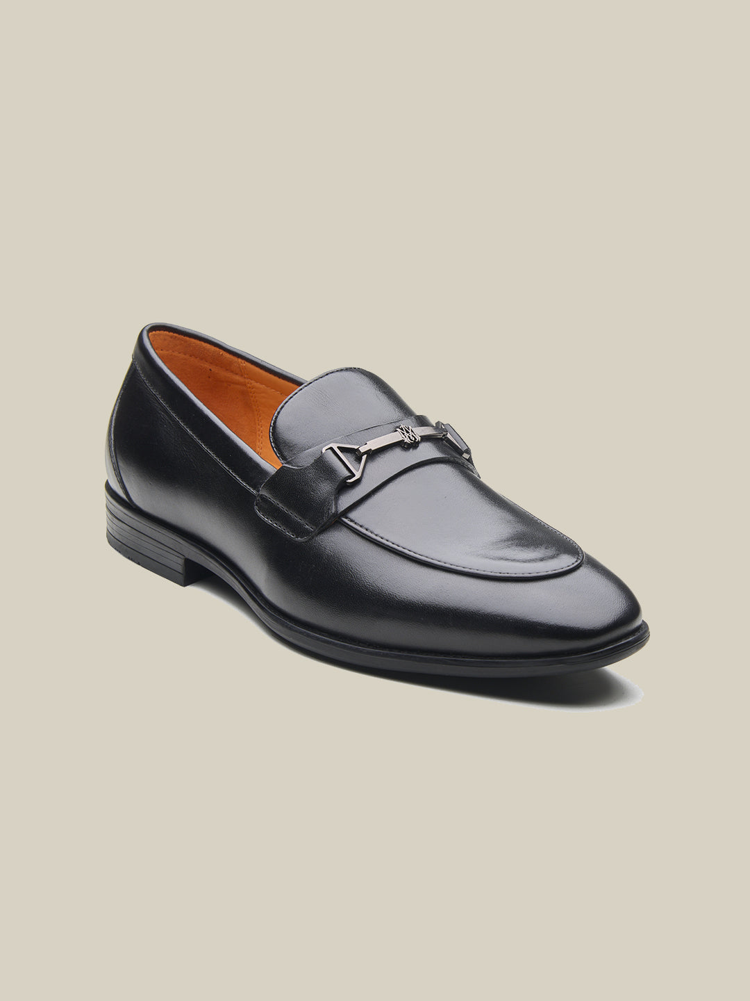Nerio Leather Formals Shoes Black