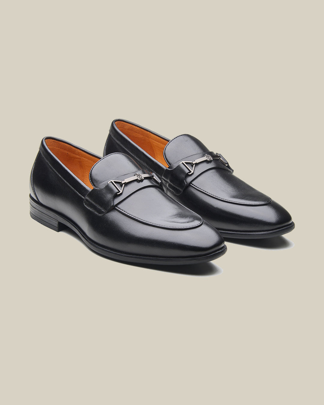 Nerio Leather Formals Shoes Black