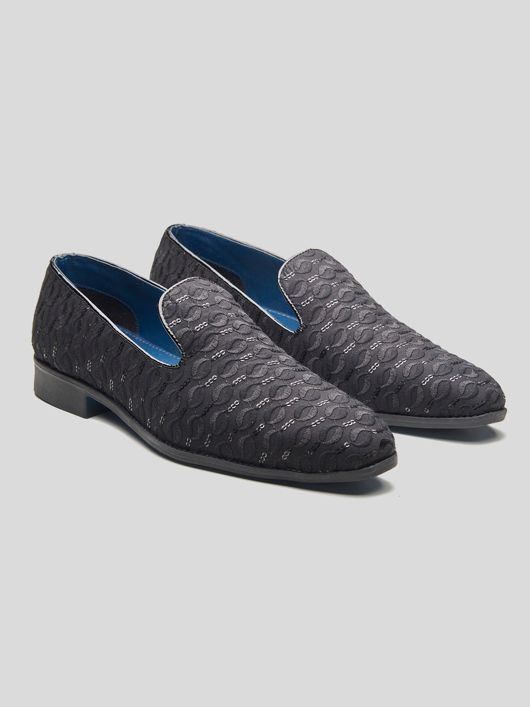 Isernia Ethnic Slip Ons Black