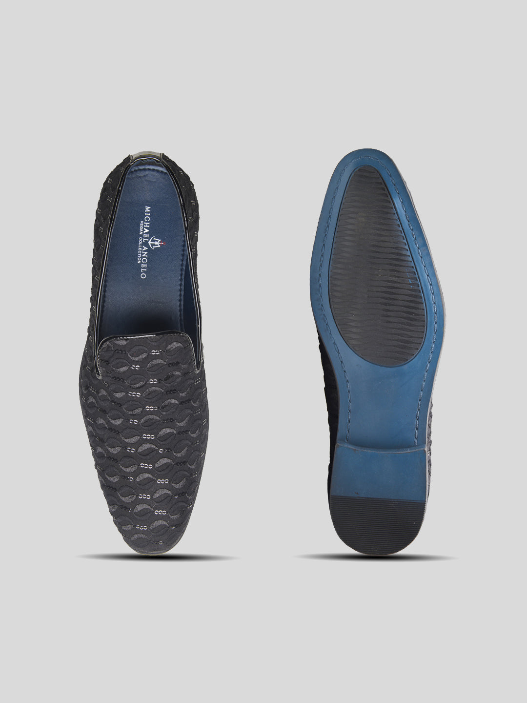 Isernia Ethnic Slip Ons Black