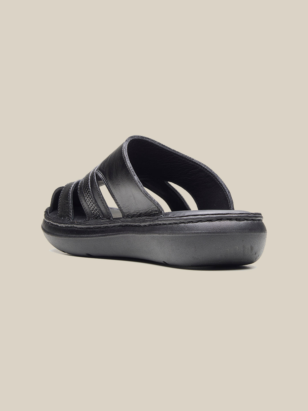 Blake Leather Slippers Black