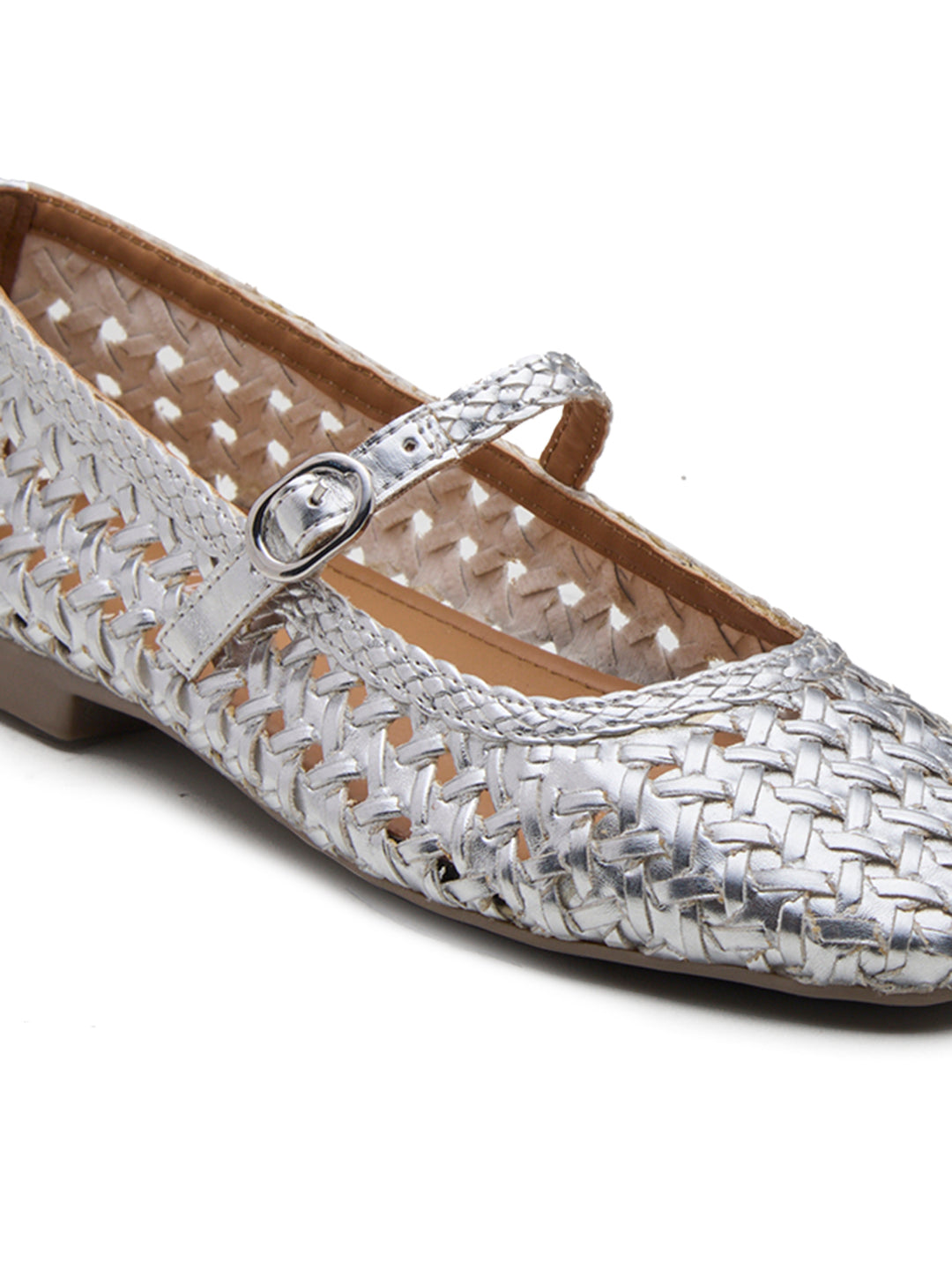 Grisete Mary Janes Silver