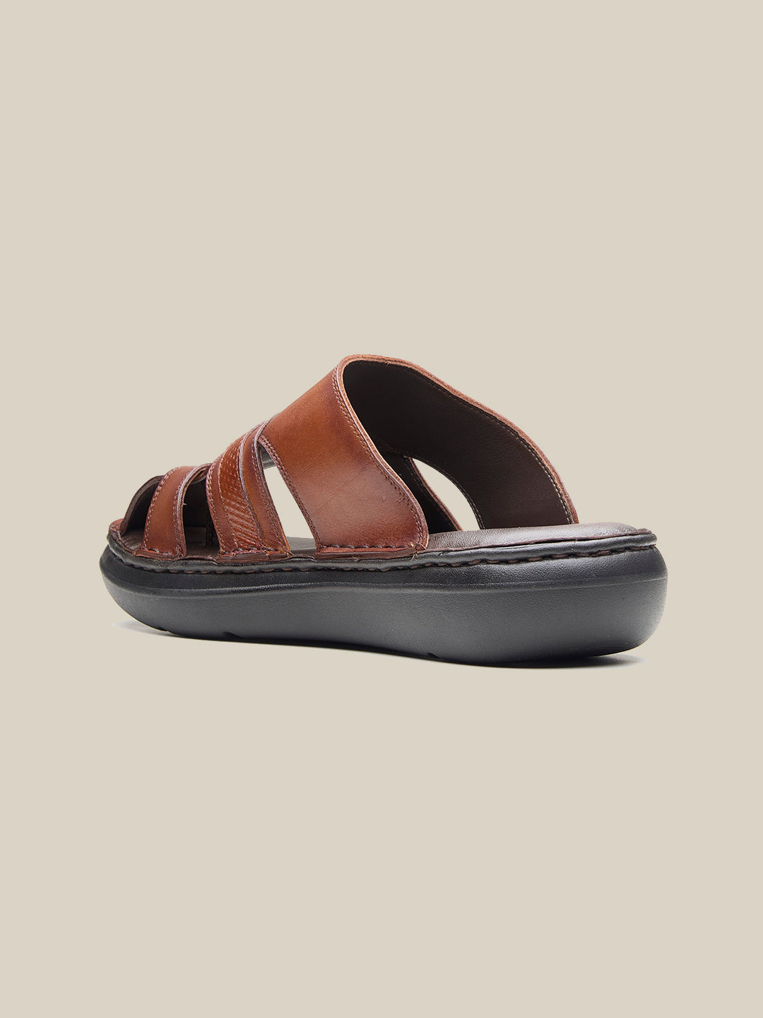 Blake Leather Slippers Tan