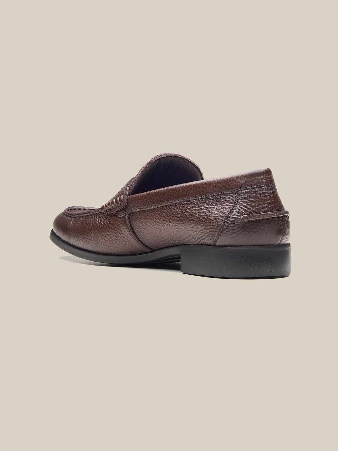 Hopkins Leather Comfort Slip-Ons Shoes Brown