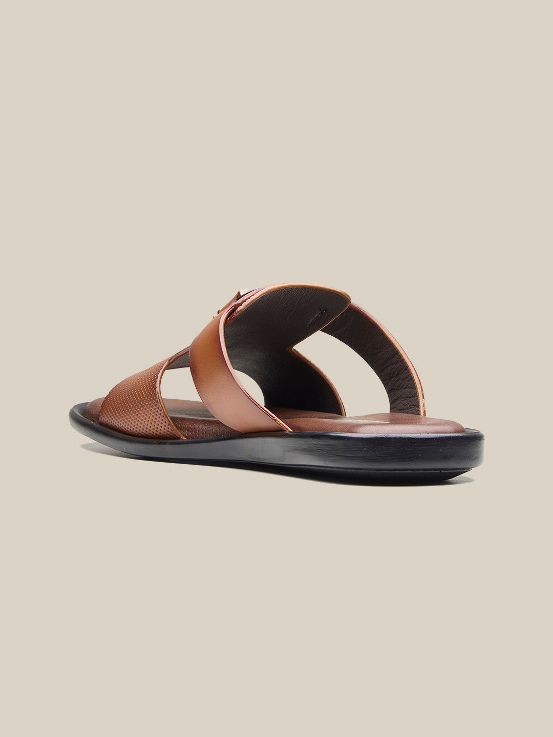 Madsen Leather Slippers Tan