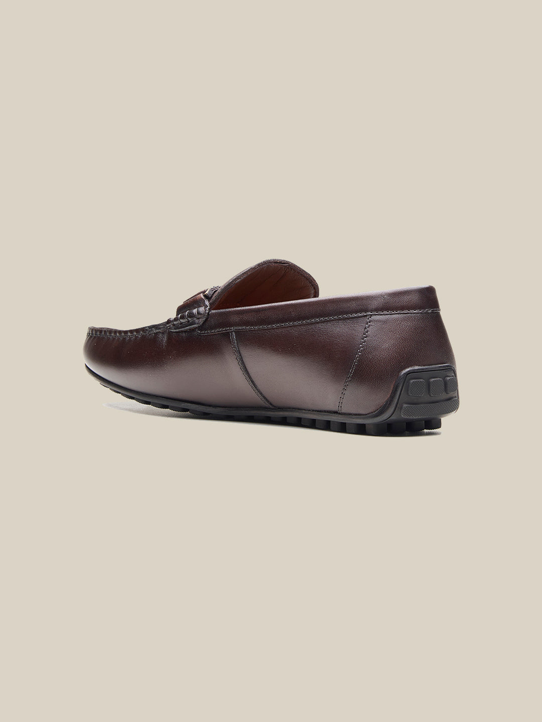 Gaze Leather Loafers Brown