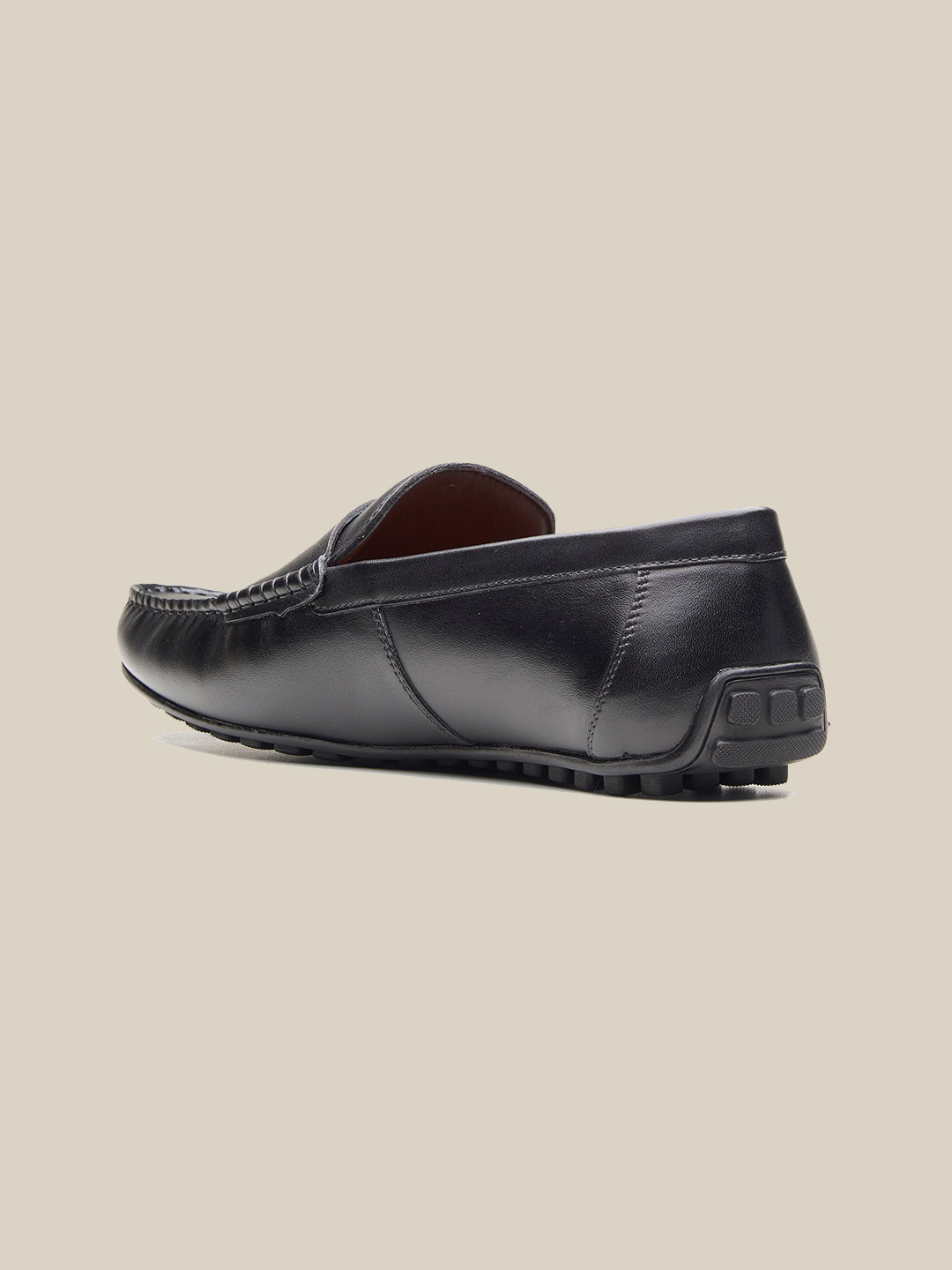 Henry Leather Monk Strap Loafers Black